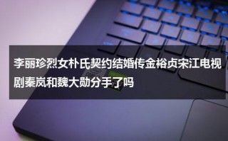 李丽珍烈女朴氏契约结婚传金裕贞宋江电视剧秦岚和魏大勋分手了吗