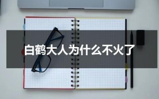 白鹤大人为什么不火了