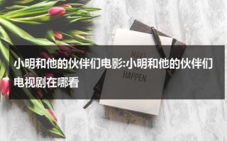 小明和他的伙伴们电影:小明和他的伙伴们电视剧在哪看