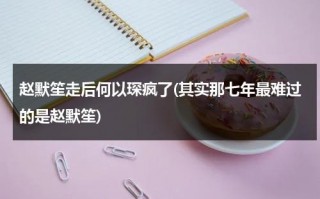 赵默笙走后何以琛疯了(其实那七年最难过的是赵默笙)（赵默笙何以琛结局）