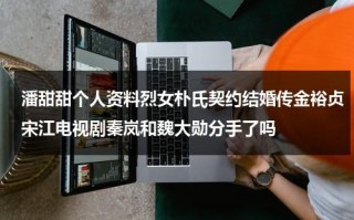 潘甜甜个人资料烈女朴氏契约结婚传金裕贞宋江电视剧秦岚和魏大勋分手了吗（潘甜甜演员）