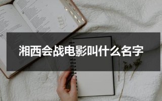 湘西会战电影叫什么名字（湘西会战作战图）