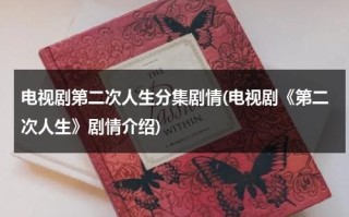 电视剧第二次人生分集剧情(电视剧《第二次人生》剧情介绍)