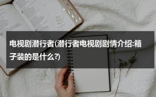 电视剧潜行者(潜行者电视剧剧情介绍:箱子装的是什么?)