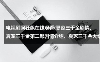 电视剧网狂飙在线观看(夏家三千金剧情、夏家三千金第二部剧情介绍、夏家三千金大结局剧情、夏家三千金全集高清在线观看)