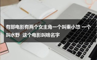 有部电影有两个女主角一个叫秦小悠 一个叫水野  这个电影叫啥名字