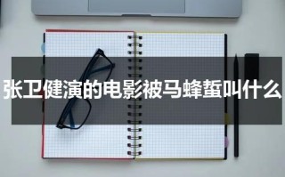 张卫健演的电影被马蜂蜇叫什么