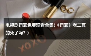 电视剧罚罪免费观看全集(《罚罪》老二真的死了吗？)