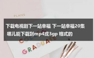 下载电视剧下一站幸福 下一站幸福20集 哪儿能下载到mp4或3gp 格式的（下一站,幸福 magnet）