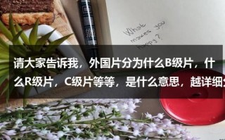 请大家告诉我，外国片分为什么B级片，什么R级片，C级片等等，是什么意思，越详细分越多哦！（外国abc是什么职业啊）