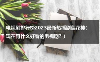 电视剧排行榜2023最新热播剧莲花楼(现在有什么好看的电视剧？)（莲花电视剧全部演员表介绍）