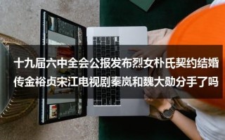 十九届六中全会公报发布烈女朴氏契约结婚传金裕贞宋江电视剧秦岚和魏大勋分手了吗（十九届六中全会参会人员数量）