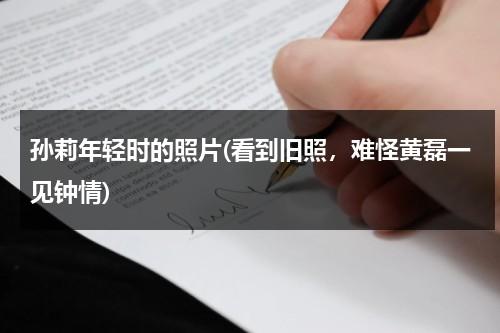 孙莉年轻时的照片(看到旧照，难怪黄磊一见钟情)（孙莉素颜老了）-第1张图片-九妖电影