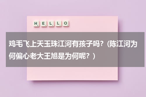 鸡毛飞上天玉珠江河有孩子吗？(陈江河为何偏心老大王旭是为何呢？)（鸡毛飞上天路玉珠为什么嫁别人）-第1张图片-九妖电影