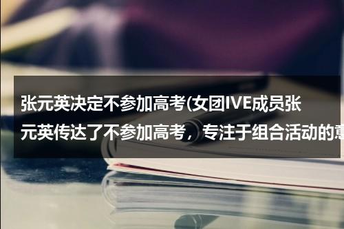 张元英决定不参加高考(女团IVE成员张元英传达了不参加高考，专注于组合活动的意志)（张元英参加的节目）-第1张图片-九妖电影