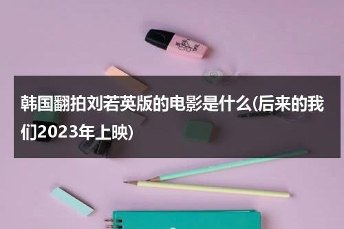 韩国翻拍刘若英版的电影是什么(后来的我们2023年上映)（刘若英导演后来的我们）-第1张图片-九妖电影