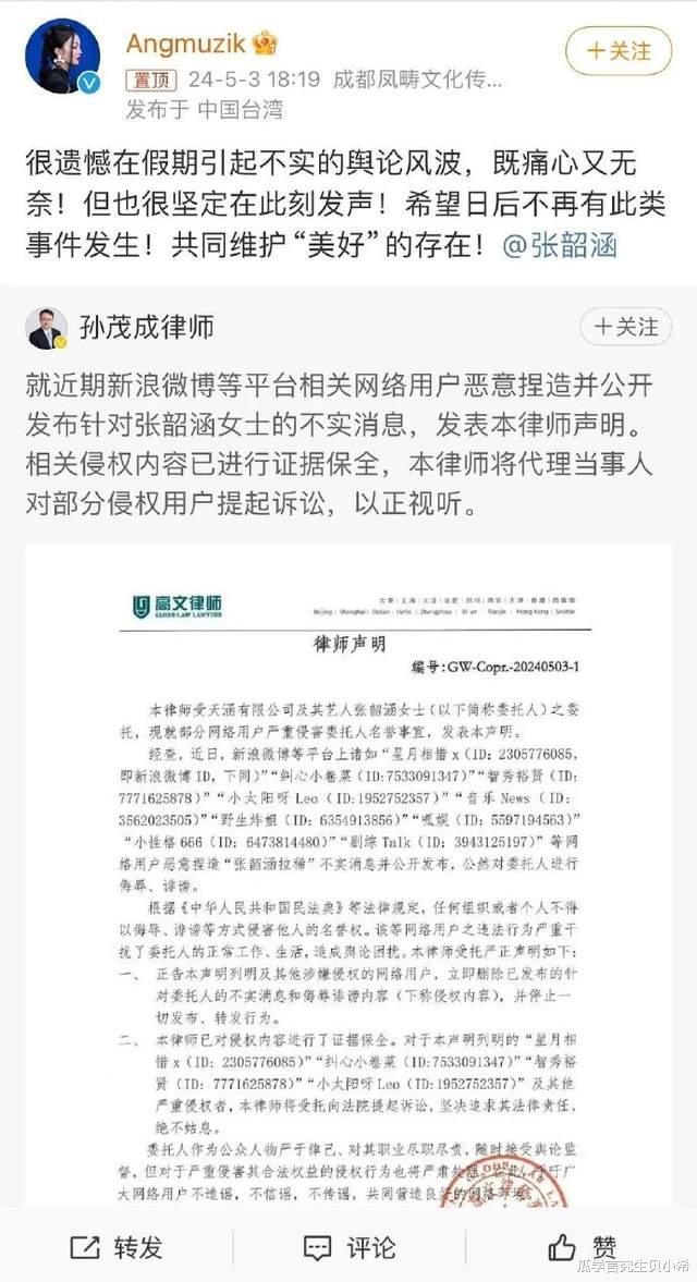 为什么对张韶涵恶意如此大？律师辟谣“演唱会拉稀”传闻，疑似对家搞事（张韶涵为什么被告上法庭）-第4张图片-九妖电影