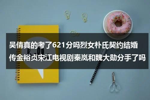 吴倩真的考了621分吗烈女朴氏契约结婚传金裕贞宋江电视剧秦岚和魏大勋分手了吗（吴倩2023乘风破浪）-第1张图片-九妖电影