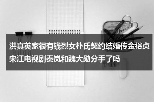 洪真英家很有钱烈女朴氏契约结婚传金裕贞宋江电视剧秦岚和魏大勋分手了吗（洪真英婚史）-第1张图片-九妖电影