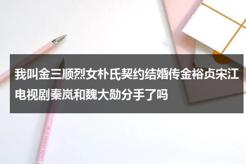 我叫金三顺烈女朴氏契约结婚传金裕贞宋江电视剧秦岚和魏大勋分手了吗-第1张图片-九妖电影