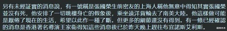 张国荣去世后最大谎言，都说他没死去了南美隐居，连王家卫都信了-第13张图片-九妖电影