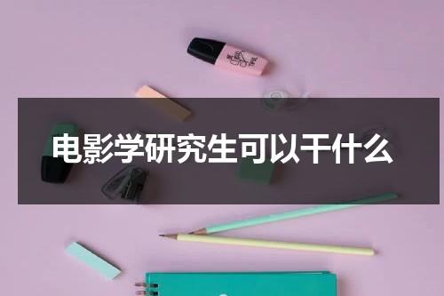 电影学研究生可以干什么-第1张图片-九妖电影