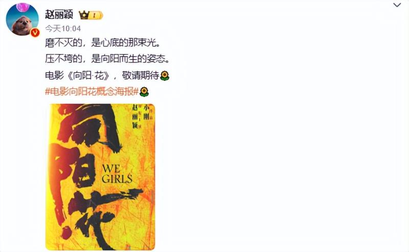 赵丽颖这一出手，若不出意外，新片《向阳花》估计得“封神”-第5张图片-九妖电影