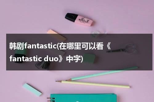 韩剧fantastic(在哪里可以看《fantastic duo》中字)-第1张图片-九妖电影