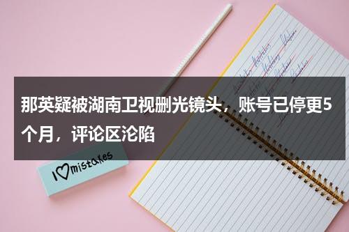 那英疑被湖南卫视删光镜头，账号已停更5个月，评论区沦陷-第1张图片-九妖电影