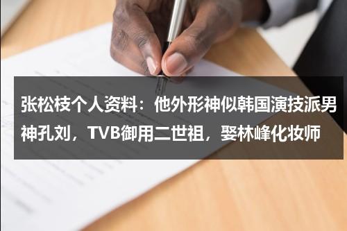 张松枝个人资料：他外形神似韩国演技派男神孔刘，TVB御用二世祖，娶林峰化妆师-第1张图片-九妖电影