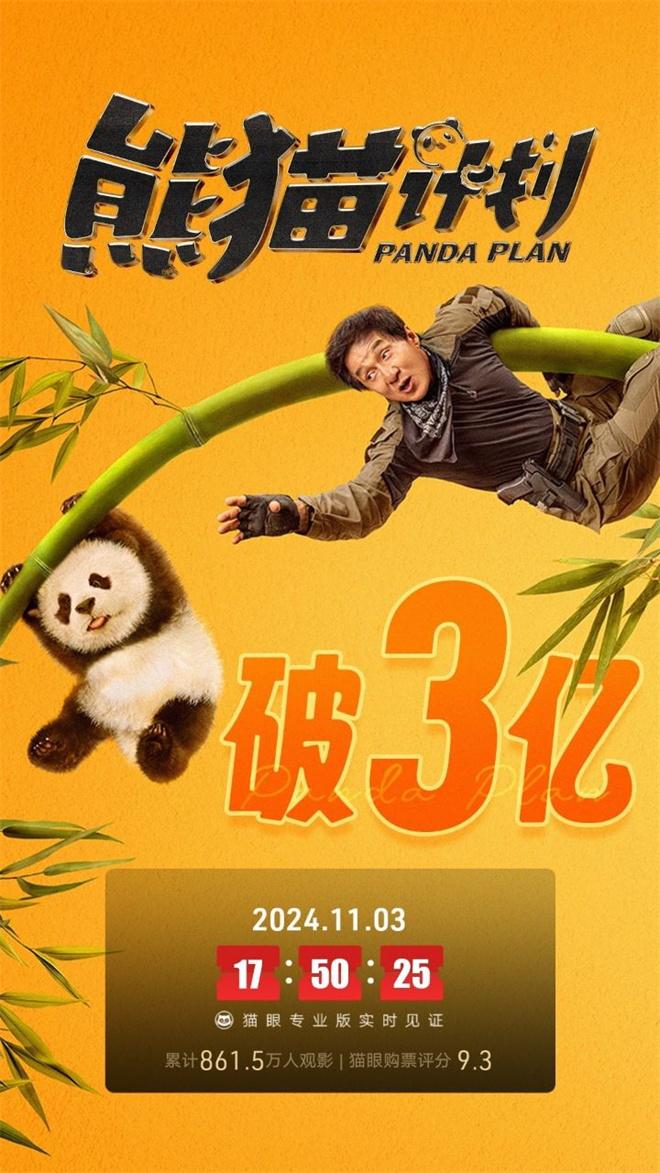 成龙主演电影《熊猫计划》上映33天后票房破3亿（成龙的熊猫计划在线观看）-第1张图片-九妖电影