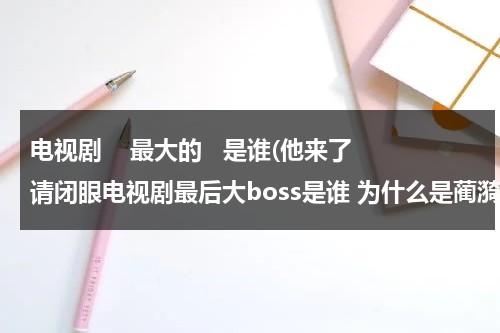 电视剧    最大的   是谁(他来了请闭眼电视剧最后大boss是谁 为什么是蔺漪阳)（他来了请闭眼那个背后的人是谁）-第1张图片-九妖电影