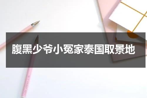 腹黑少爷小冤家泰国取景地（腹黑小少爷小冤家电视剧）-第1张图片-九妖电影