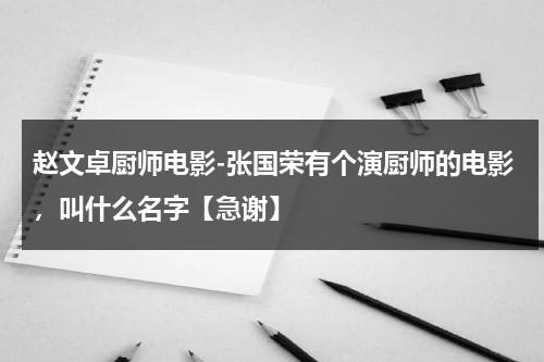 赵文卓厨师电影-张国荣有个演厨师的电影，叫什么名字【急谢】（张国荣赵文卓视频）-第1张图片-九妖电影